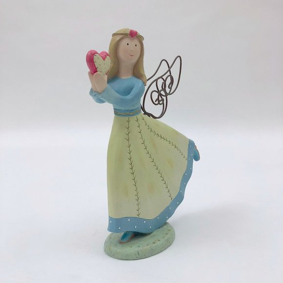 EUC Blonde Angel Nurse Holding a Heart Figurine - Picture 5 of 8